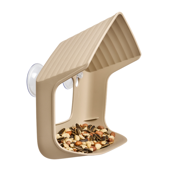cosy raamvoederhuis 23cm paddenstoel beige
